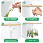 Stainless Steel Herb Drying Rack with 30 Hooks