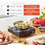 Elite Gourmet Electric Single Cast Iron Hot Plate