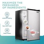 EUHOMY Compact Upright Freezer, 3.0 Cu Ft, Silver