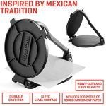Uno Casa 8-Inch Cast Iron Tortilla Press Bundle