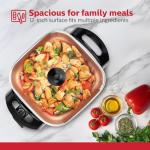 Holstein 12-Inch Electric Skillet with Adjustable Heat