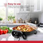 Holstein 12-Inch Electric Skillet with Adjustable Heat