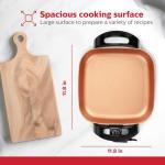 Holstein 12-Inch Electric Skillet with Adjustable Heat