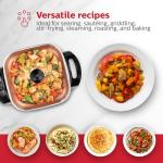 Holstein 12-Inch Electric Skillet with Adjustable Heat