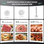 Huanyu Manual Stainless Steel Meat Grinder with Sausage Stuffer