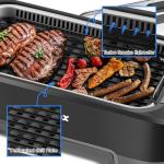 CUSIMAX 1500W Smokeless Indoor BBQ Grill