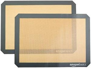 Amazon Basics Silicone Non-Stick Baking Mat Set