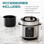 OLIXIS 12-in-1 Stainless Steel Electric Pressure Cooker