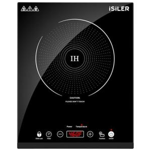 iSiLER 1800W Portable Induction Cooktop with Touch Controls