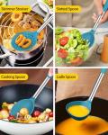 8-Piece Silicone Cooking Utensil Set with Steel Handles