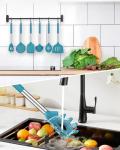 8-Piece Silicone Cooking Utensil Set with Steel Handles