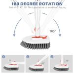 SetSail 3-In-1 Floor Scrub Brush with Long Handle