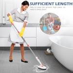 SetSail 3-In-1 Floor Scrub Brush with Long Handle