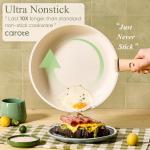 CAROTE 11-Piece Nonstick Cookware Set with Detachable Handles