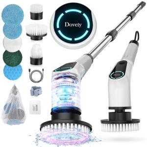 Cordless Electric Spin Scrubber with 8 Brush Heads