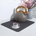 SOQKEEN Non-Slip Dish Drying Mat - Dark Grey