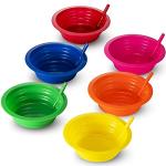 Kids' Cereal Bowls with Straws - Set of 6