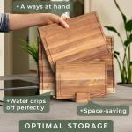WALDWERK Solid Acacia Wood Cutting Board Set