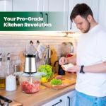 800W Electric Food Processor and Meat Grinder