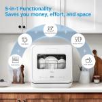 Midea 5L Mini Dishwasher with 360° Double Spray