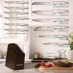 Astercook 15-Piece Kitchen Knife Set with Block