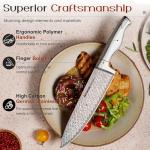 Astercook 15-Piece Kitchen Knife Set with Block