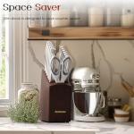 Astercook 15-Piece Kitchen Knife Set with Block