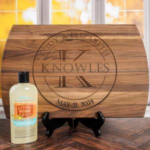 Personalized Wood Cutting Board with Gift Box