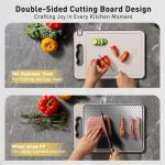 Large Stainless Steel Cutting Board with Handle