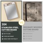Large Stainless Steel Cutting Board with Handle
