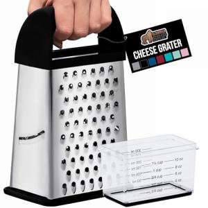 Gorilla Grip XL 4-Sided Cheese Grater and Container