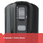 BLACK+DECKER 5-Speed Hand Mixer with Turbo Boost