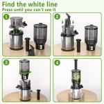 Extra Large Cold Press Juicer with Hands-Free Design