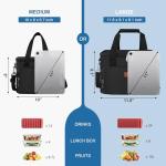 Femuar Insulated Leakproof Lunch Box - Black