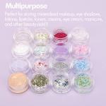 50 Count Clear Sample Jars with Lids and Labels