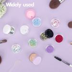 50 Count Clear Sample Jars with Lids and Labels