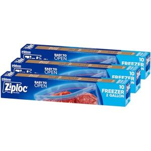 Ziploc Grip 'n Seal Two Gallon Freezer Bags 30 Count