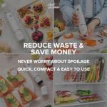 Compact Vacuum Sealer with Reusable Bags Included
