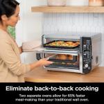 Ninja 12-in-1 Double Oven with FlexDoor, Black