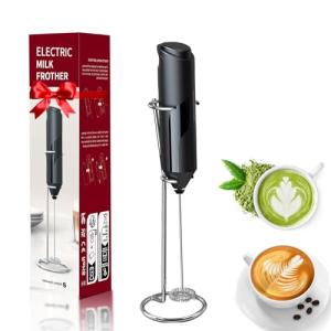 Handheld Milk Frother and Drink Mixer - Black