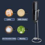 Handheld Milk Frother and Drink Mixer - Black