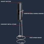 Handheld Milk Frother and Drink Mixer - Black