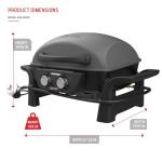 Nexgrill 2-Burner Portable Gas Grill & Griddle