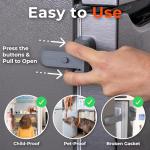 Child Proof Fridge Locks - Easy Adhesive Latch