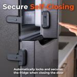 Child Proof Fridge Locks - Easy Adhesive Latch