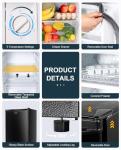 Upstreman 3.2 Cu.Ft Mini Fridge with Freezer