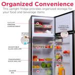 Frigidaire Retro 2-Door Apartment Refrigerator, Black