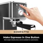 CHULUX Slim Espresso Machine with Milk Frother