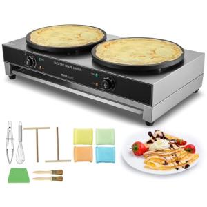 VEVOR 16-Inch Electric Crepe Maker with Temp Control