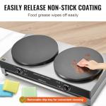 VEVOR 16-Inch Electric Crepe Maker with Temp Control